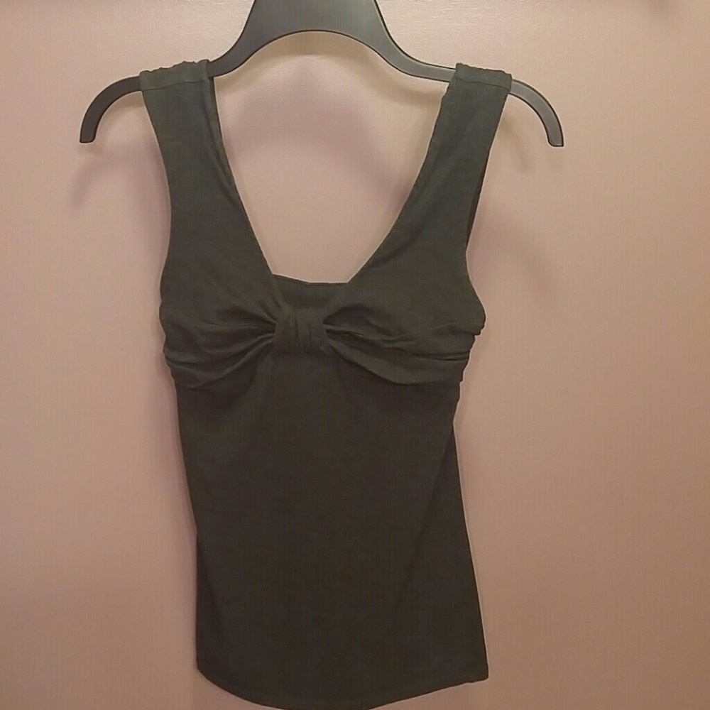Charcoal grey Express stretchy fitted tank